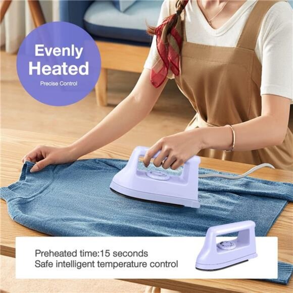 Mini Crafts Iron Handy Heat Press Machine Kit Portable with PVC Doormat - Picture 4 of 7